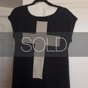 X SOLD X Hi-Lo Cross Top