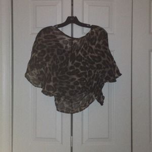 Cheetah Print Loose Flowy Top