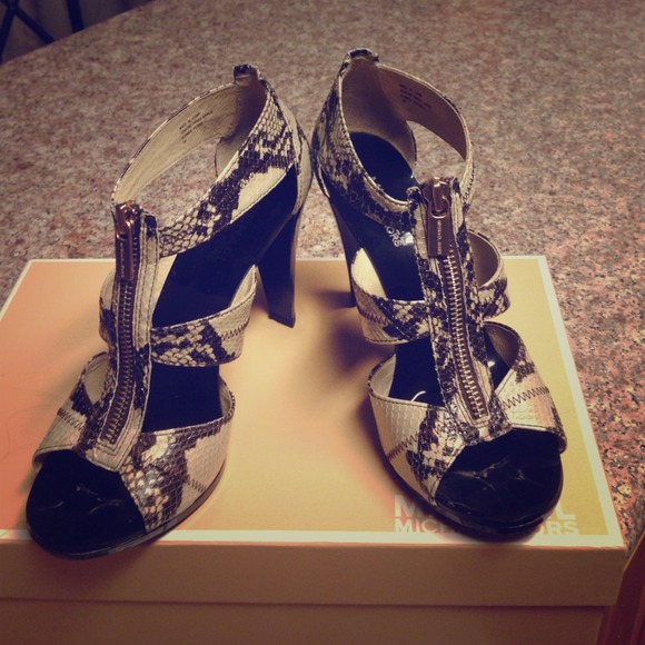 Michael Kors snake skin heels