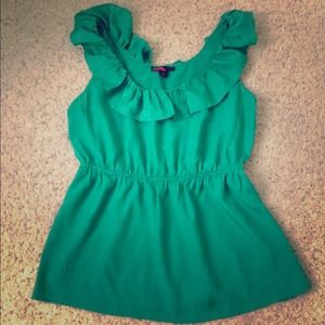 Beautiful forever21 green top