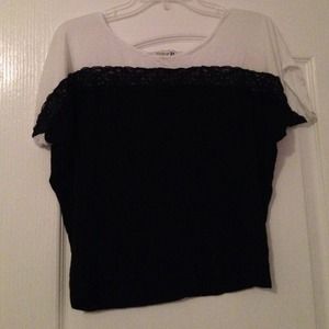 Black and white shirt