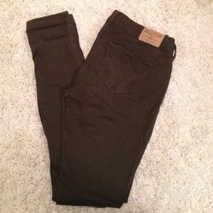 Olive Green Hollister Jeggings