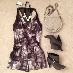 Printed Romper