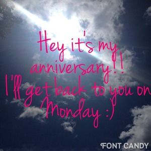 Anniversary weekend away