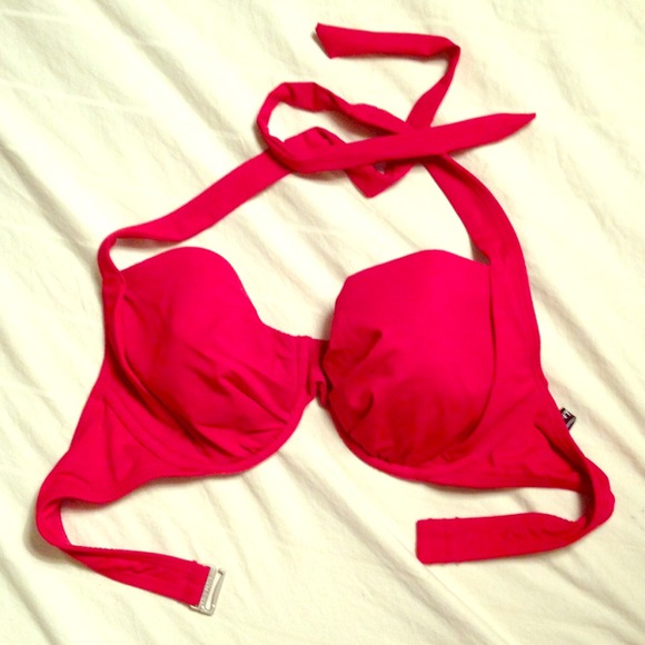 Cherry Red Pinup Bra Bikini Top