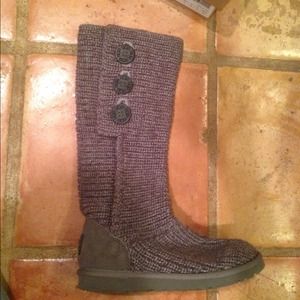 Knit UGG boots