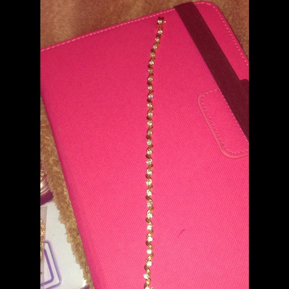 ⛔️⛔️SOLD 925 Sterling Silver Gold Bracelet⛔️⛔️ - Picture 2 of 4