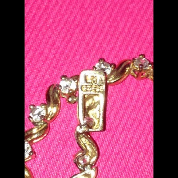 ⛔️⛔️SOLD 925 Sterling Silver Gold Bracelet⛔️⛔️ - Picture 3 of 4
