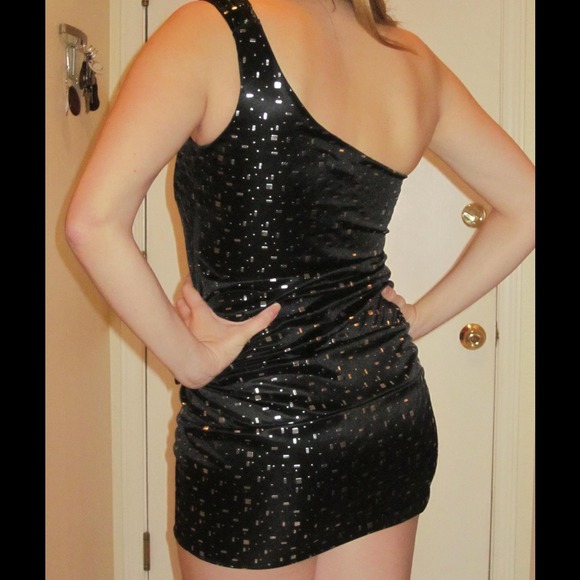 SOLD HOST PICK!!  Fun and sexy single strap dress. - Picture 3 of 3