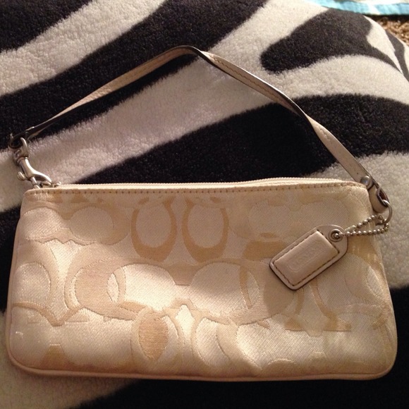 Ivory Coach Wristlet