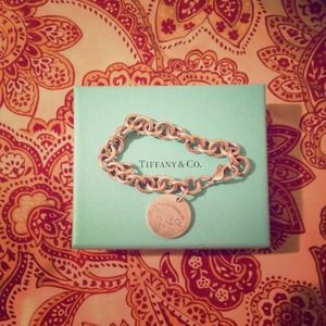 Authentic Sterling Silver Tiffany Tag Bracelet