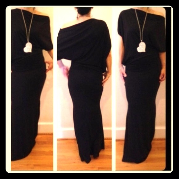 Black maxi dress