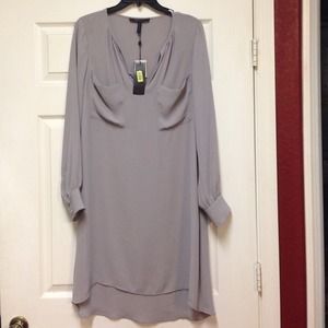Beautiful BCBG Darell dress in opal grey