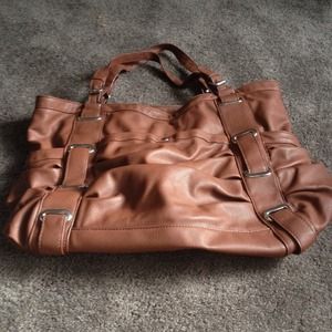 Brown tote bag