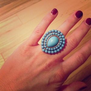 Brand new chunky blue "turquoise" like ring!