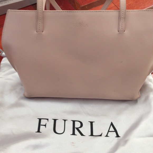 Furla Handbags - Authentic pink leather Furla handbag