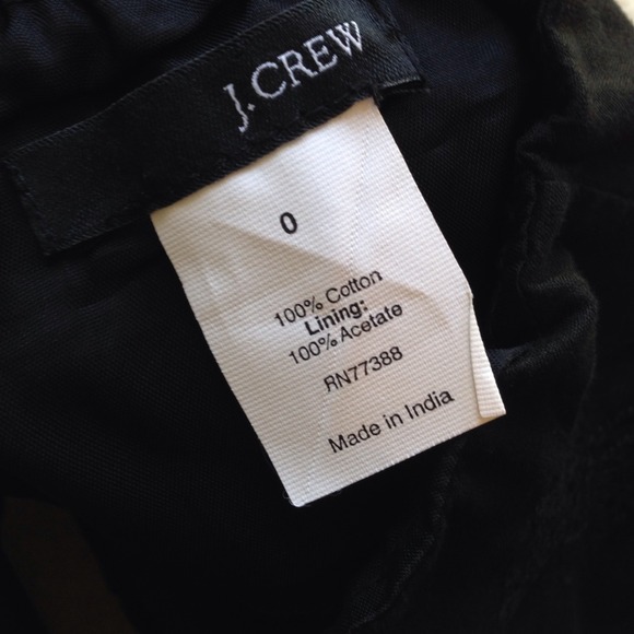 J. Crew Black Embroidered Halter - Picture 2 of 4