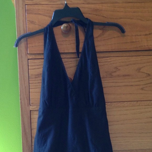 J. Crew Black Embroidered Halter - Picture 3 of 4