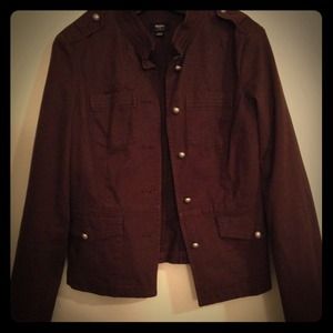 Brown military-styled jacket