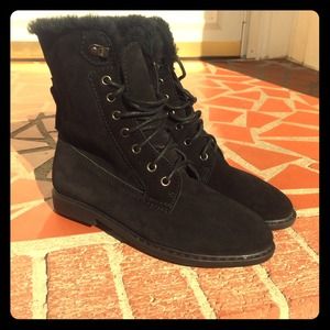 Jeffrey Campbell Fur Lined Combat Boots