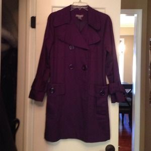 Plum Kenar trench coat **SOLD**in bundle