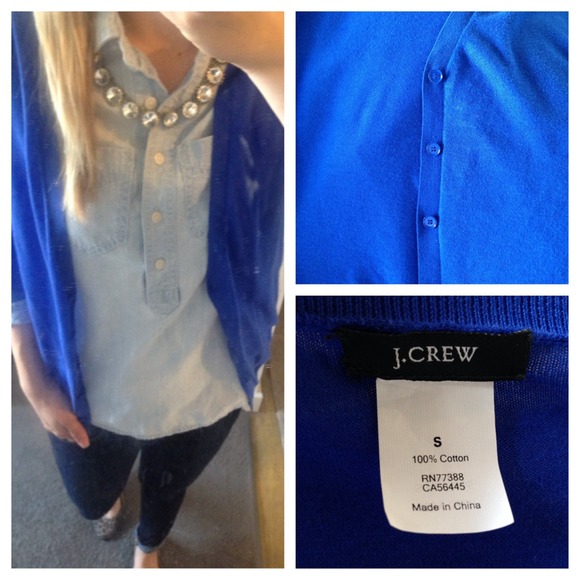 🚫SOLD🚫J.Crew Blue Cardigan