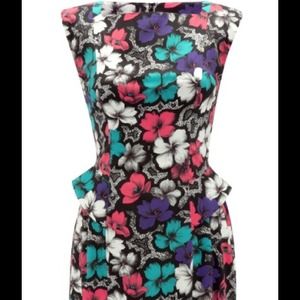 French Connection Floral Structured Dress