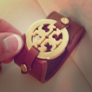 Tory Burch Logo Double Snap Cuff Perfect Condition