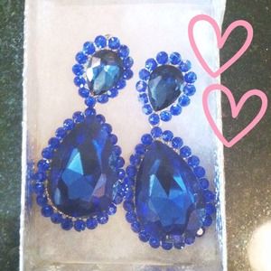 Royal Blue Drop Earrings