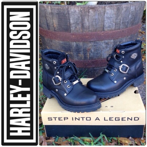 Women Harley-Davidson Black Boots