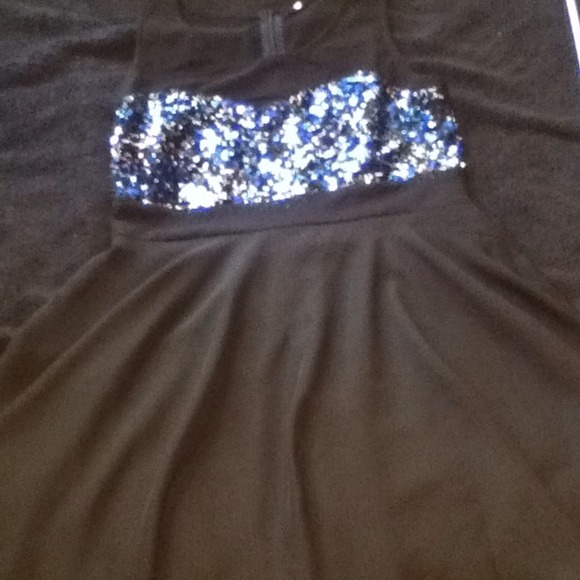 Black and sparkle dress