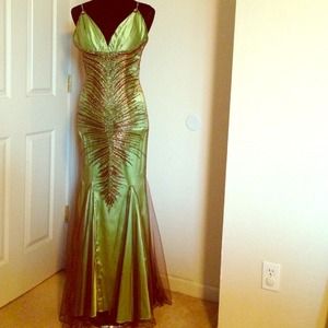 couture dress (peacock)