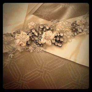 Vera wang sash with receipt from store