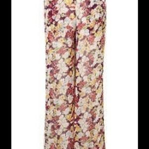 Topshop floral print pants