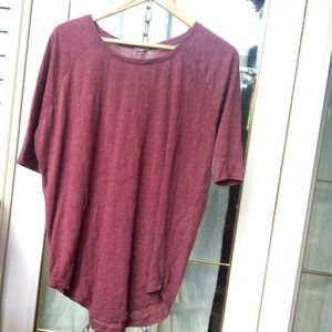 Oversized mid sleeve top