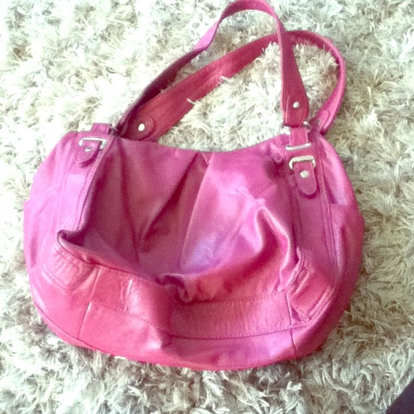Magenta colored purse