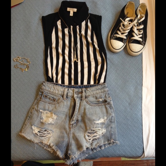 Stripped Urban Outfitter Top