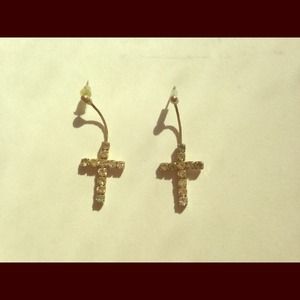 cross earrings