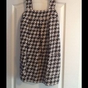 Houndstooth Dress with Pockets