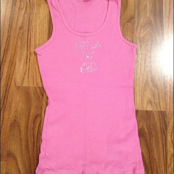 Pink "bride to be" tank
