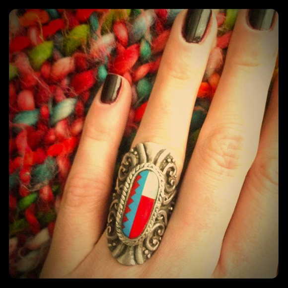 925 Sterling Southwestern Tribal Ring