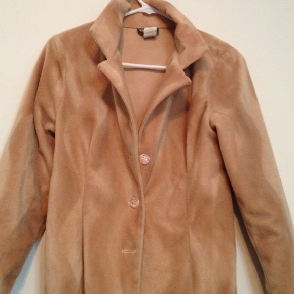 SOLD.  long warm gold blazer/jacket