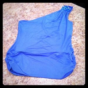 One shoulder dress shirt