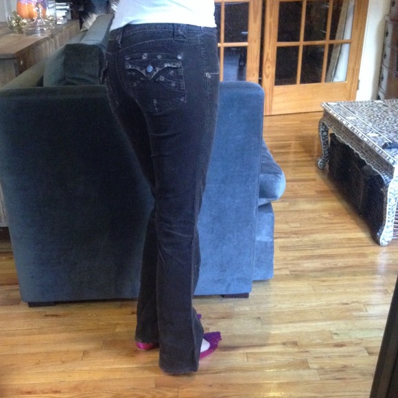 Urban Outfitters Fall Green Bootcut Corduroy Jeans - Picture 2 of 4