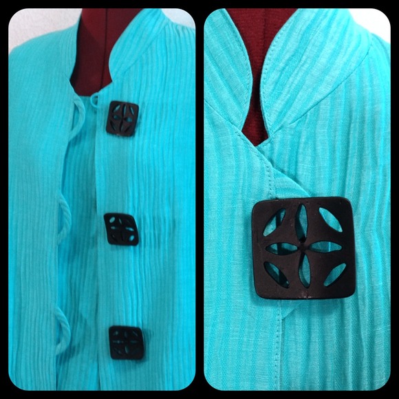 Caroline Rose Jackets & Blazers - Caroline Rose Turquiose Jacket AND Matching Top