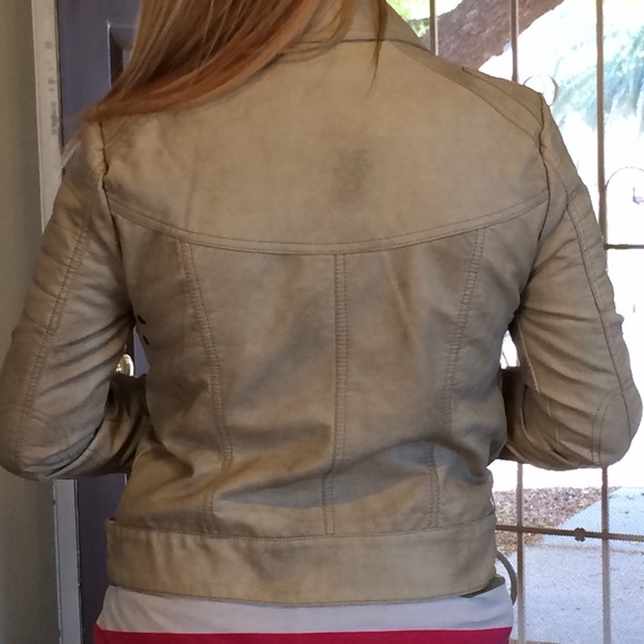 Faux-leather Moto Jacket purchased at Buckle - Picture 2 of 4