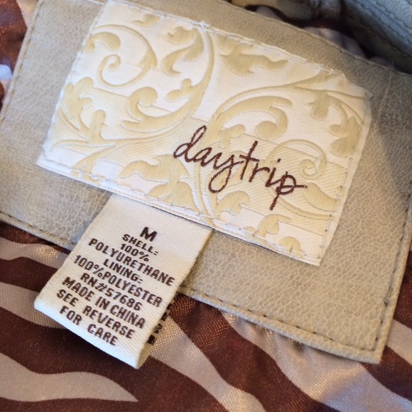 Faux-leather Moto Jacket purchased at Buckle - Picture 3 of 4