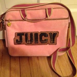 Pink juicy laptop bag