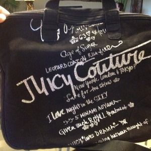 Juicy Couture Rhinestone Laptop/Messenger Case