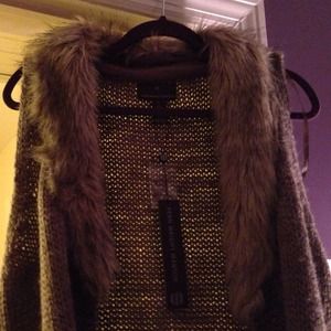 Faux fur vest